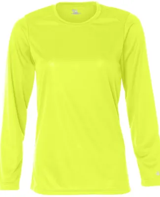 4164 Badger Ladies' B-Dry Core Long-Sleeve Tee Safety Yellow