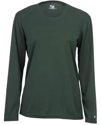 4164 Badger Ladies' B-Dry Core Long-Sleeve Tee Forest