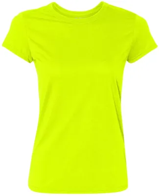 42000L Gildan Ladies' Core Performance T-Shirt SAFETY GREEN