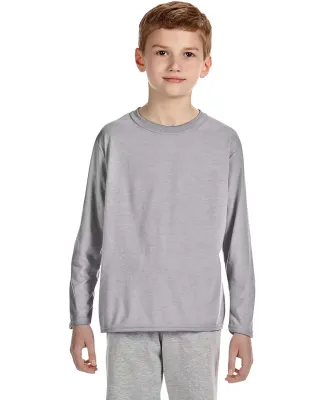 42400B Gildan Youth Core Performance Long-Sleeve T SPORT GREY