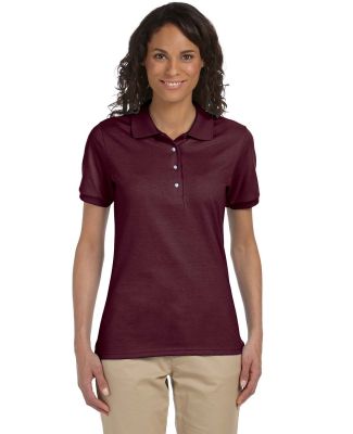 437W Jerzees Ladies' Jersey Polo with SpotShield in Maroon