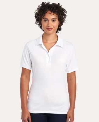 437W Jerzees Ladies' Jersey Polo with SpotShield in White