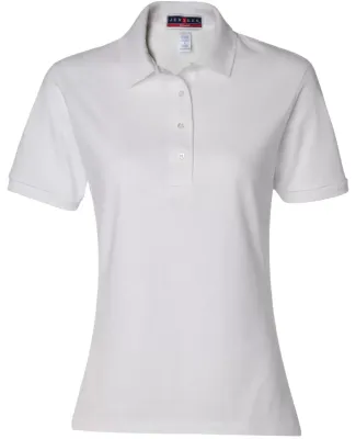 437W Jerzees Ladies' Jersey Polo with SpotShield White