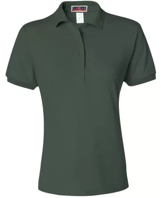 437W Jerzees Ladies' Jersey Polo with SpotShield Forest Green