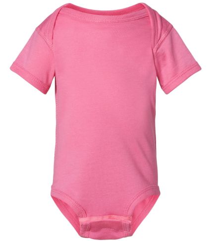 4424 Rabbit Skins Infant Fine Jersey Creeper in Raspberry