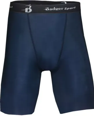 4607 Badger Men's 8" Inseam B-Fit Blended Compress Navy