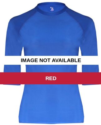4625 Badger Adult Half Sleeve Solid Color Compress Red