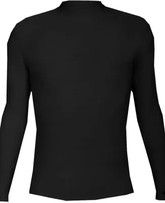4756 Badger B-Hot Long Sleeve Mock Neck Blended Co Black