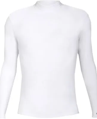 4756 Badger B-Hot Long Sleeve Mock Neck Blended Co White