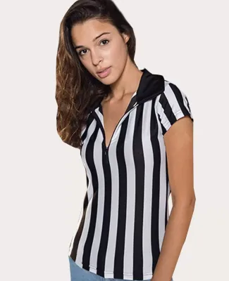 B01 In Your Face Ladies Referee Shirt in White/ black