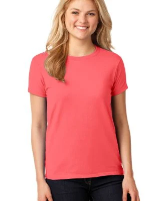 5000L Gildan Missy Fit Heavy Cotton T-Shirt in Coral silk