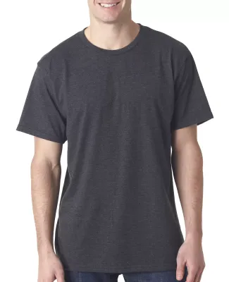 5010 Bayside Adult Heather Jersey Tee in Heather charcoal