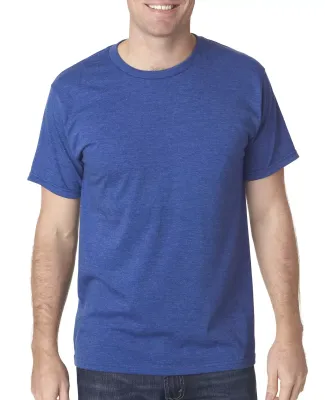 5010 Bayside Adult Heather Jersey Tee in Heather royal blue