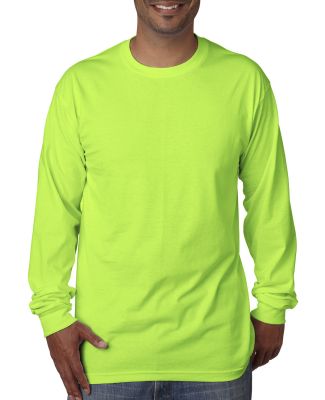 5060 Bayside Adult Long-Sleeve Cotton Tee in Lime green