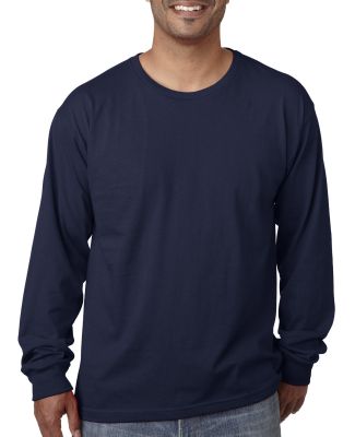 5060 Bayside Adult Long-Sleeve Cotton Tee in Navy