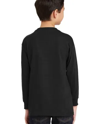 5400B Gildan Youth Heavy Cotton Long Sleeve T-Shir in Black