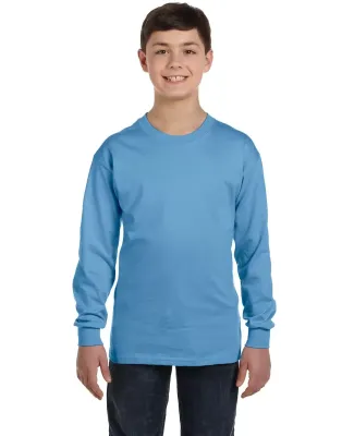 5400B Gildan Youth Heavy Cotton Long Sleeve T-Shir in Carolina blue