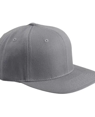 Yupoong 6089M Wool Blend Snapback GREEN Under Bill in Dark grey