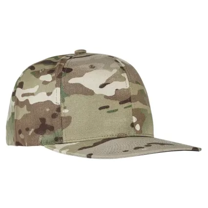 Yupoong 6089M Wool Blend Snapback GREEN Under Bill in Multicam green