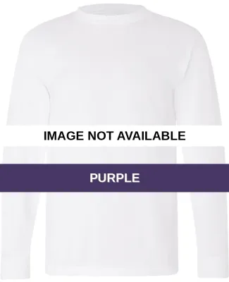 6100 Bayside Adult Long-Sleeve Cotton Tee Purple
