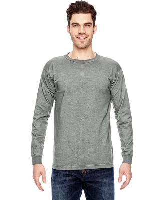 6100 Bayside Adult Long-Sleeve Cotton Tee in Dark ash