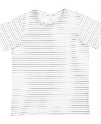 6101 LA T Youth Fine Jersey T-Shirt in Shadow stripe