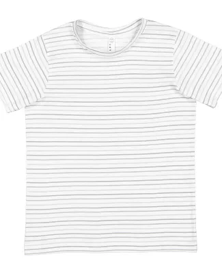 6101 LA T Youth Fine Jersey T-Shirt in Shadow stripe