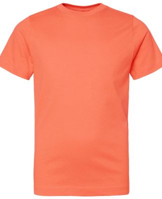 6101 LA T Youth Fine Jersey T-Shirt in Papaya