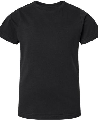 6101 LA T Youth Fine Jersey T-Shirt in Black