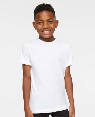 6101 LA T Youth Fine Jersey T-Shirt in White