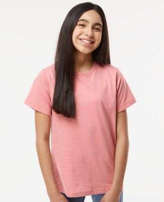 6101 LA T Youth Fine Jersey T-Shirt in Mauvelous