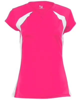 Badger 6161 Ladies Athletic Jersey Hot Pink