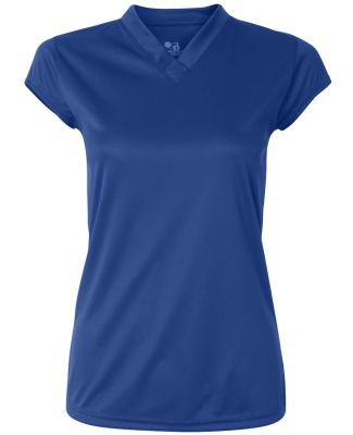 6162 Badger Solid Color Cap Sleeve Ladies Jersey Royal