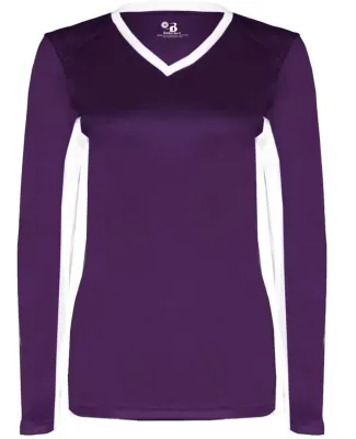 6164 Badger Ladies' Core Performance Dig Long-Sleeve Tee with Contrast Sleeve Panels Catalog