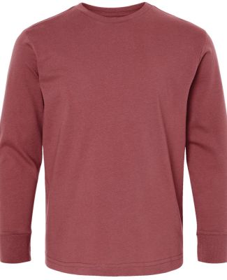 6201 LA T Youth Fine Jersey Long Sleeve T-Shirt in Rouge