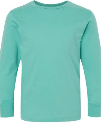 6201 LA T Youth Fine Jersey Long Sleeve T-Shirt in Saltwater