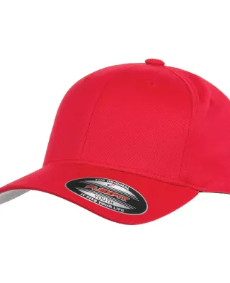 6277Y Flexfit Youth Wooly 6-Panel Cap in Red