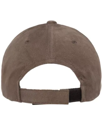 6363 Yupoong Solid Brushed Cotton Twill Cap in Dark grey