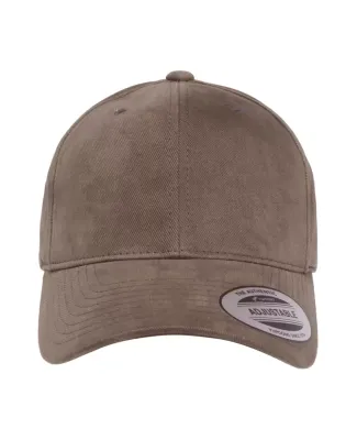6363 Yupoong Solid Brushed Cotton Twill Cap in Dark grey