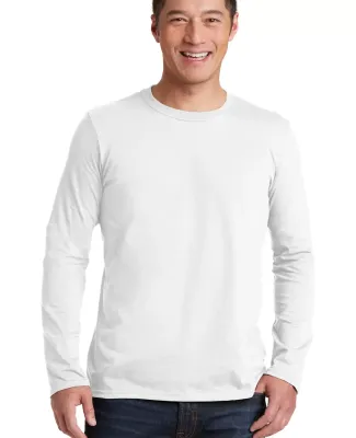 64400 Gildan Adult Softstyle Long-Sleeve T-Shirt in White