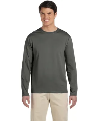 64400 Gildan Adult Softstyle Long-Sleeve T-Shirt in Military green