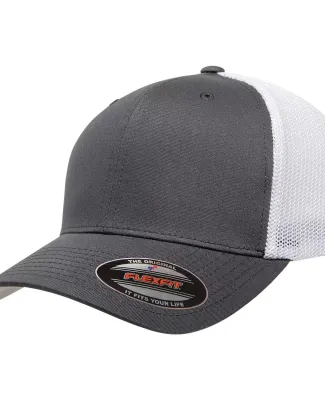 6511 Flexfit in Charcoal/ white