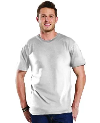 6901 LA T Adult Fine Jersey T-Shirt in Blended white