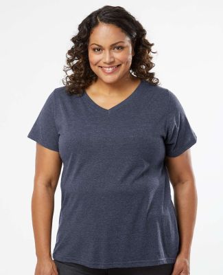 6901 LA T Adult Fine Jersey T-Shirt in Vintage denim