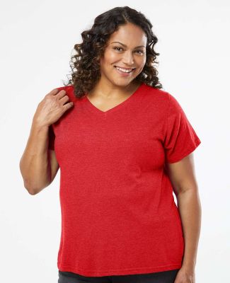 6901 LA T Adult Fine Jersey T-Shirt in Vintage red