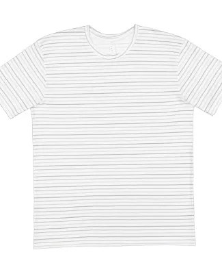 6901 LA T Adult Fine Jersey T-Shirt in Shadow stripe