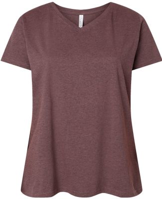 6901 LA T Adult Fine Jersey T-Shirt in Sangria blackout