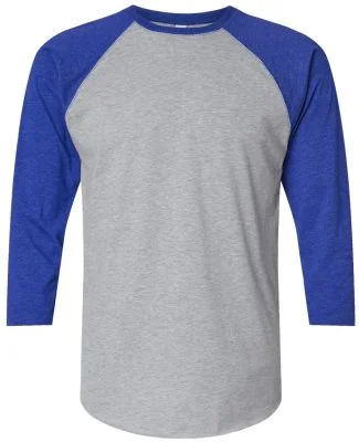 6930 LA T Adult Vintage Baseball T-Shirt in Vintage heather/vintage royal