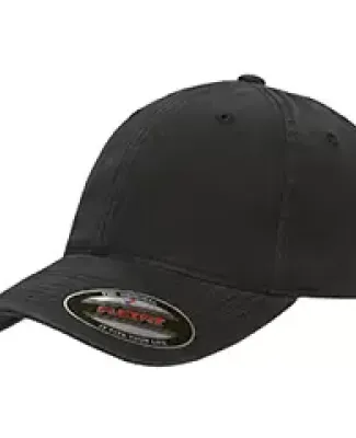 6997 Yupoong Flexfit Garment-Washed Cotton Cap in Black