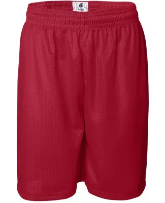 7209 Badger Adult Mesh/Tricot 9-Inch Shorts Red